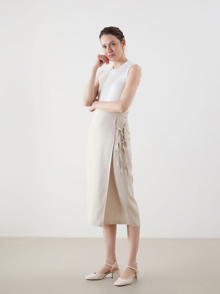 LC Waikiki Ženska suknja S5H511Z8-KD3, Bež