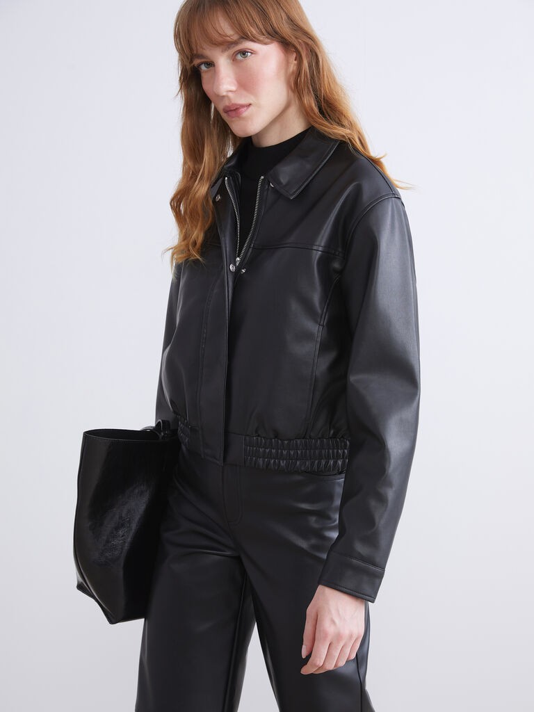 LC Waikiki Ženska jakna W53521Z8-CVL, Crna