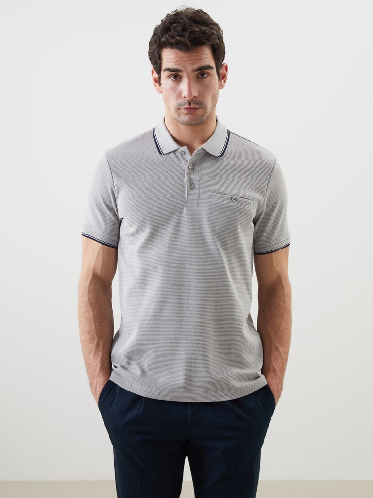 LC Waikiki Muška majica S52872Z8-MKH, Siva