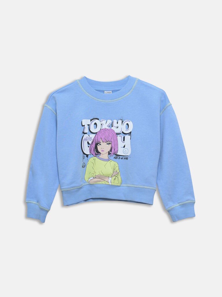 LC Waikiki Duks za devojčice S51529Z4-JP6, Plavi