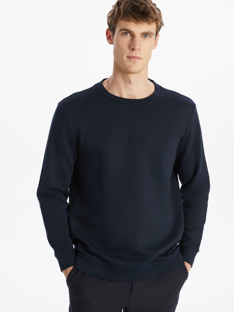 LC Waikiki Muški duks W55146Z8-RFH, Teget