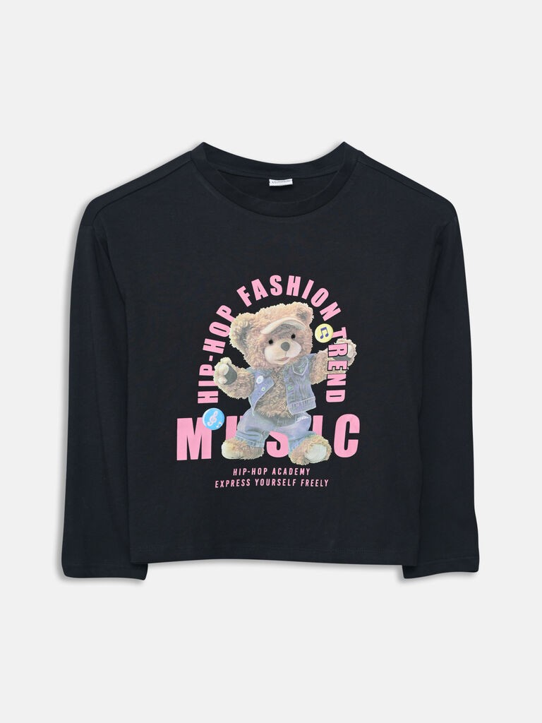 LC Waikiki Majica za devojčice S5BE16Z4-CVL, Crna