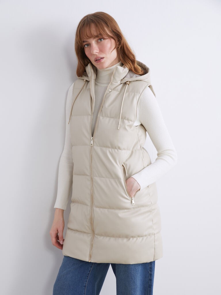 LC Waikiki Ženski prsluk W50794Z8-CTL, Bež