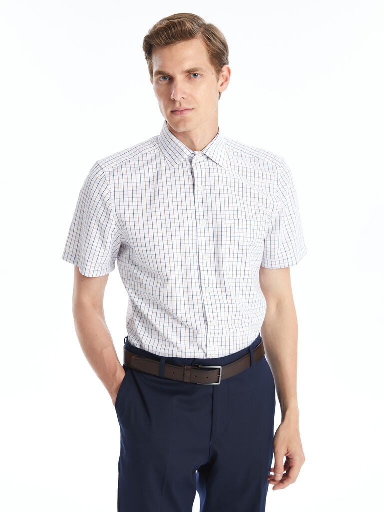 LC Waikiki Muška košulja S4CK31Z8-LN6, Teget