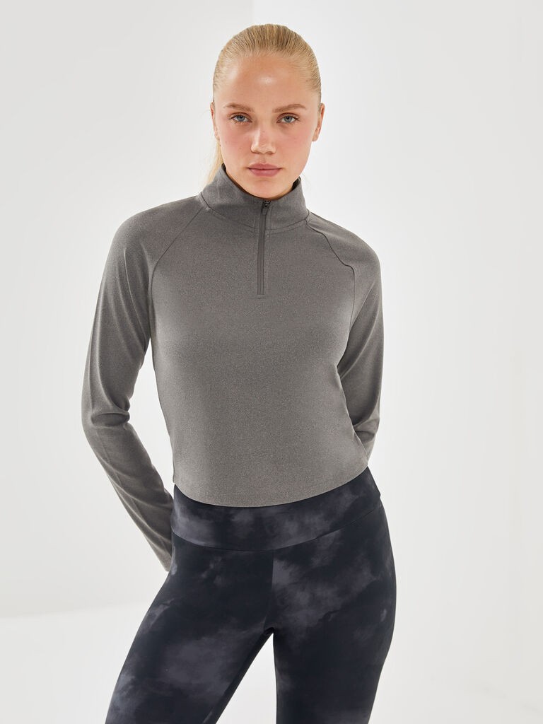 LC Waikiki Ženska majica W4CD21Z8-L8N, Antracit