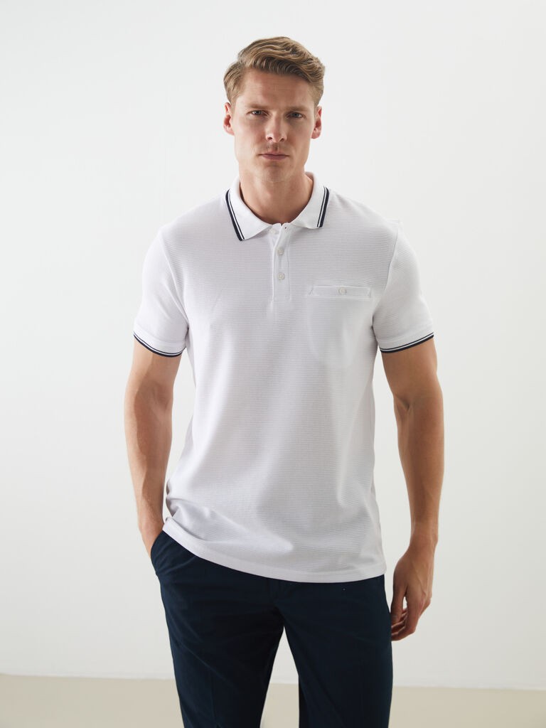 LC Waikiki Muška majica S52872Z8-Q6K, Bela