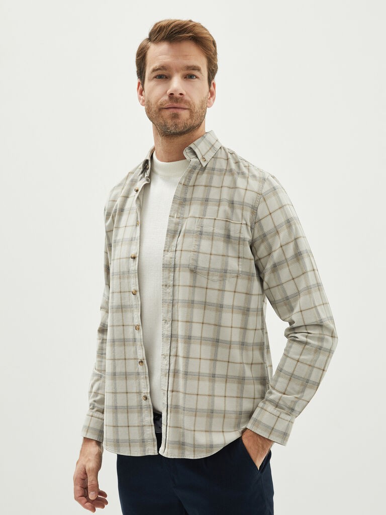 LC Waikiki Muška košulja W18117Z8-LLX, Krem