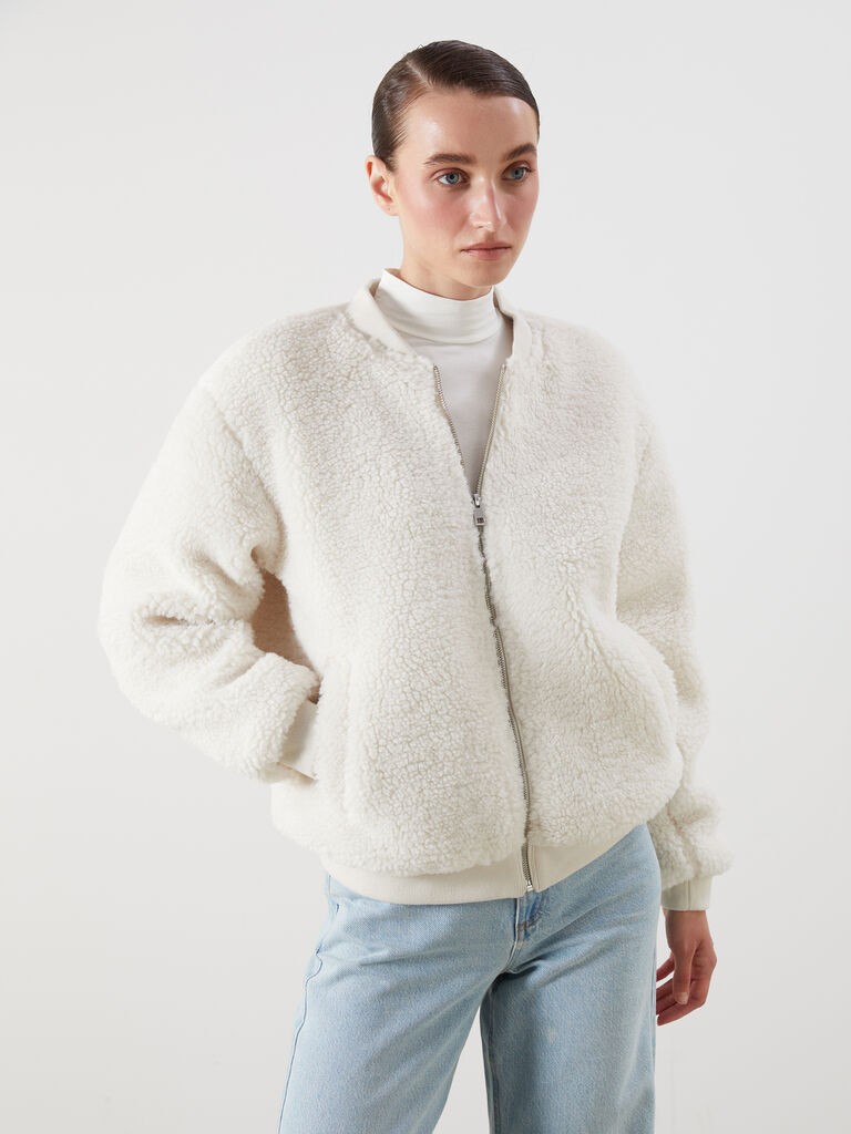 LC Waikiki Ženska jakna W54198Z8-R9J, Krem