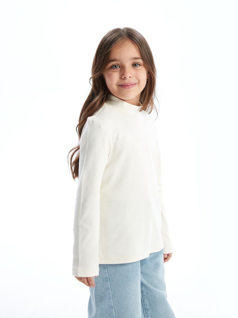 LC Waikiki Majica za devojčice W4HF83Z1-FRC, Krem