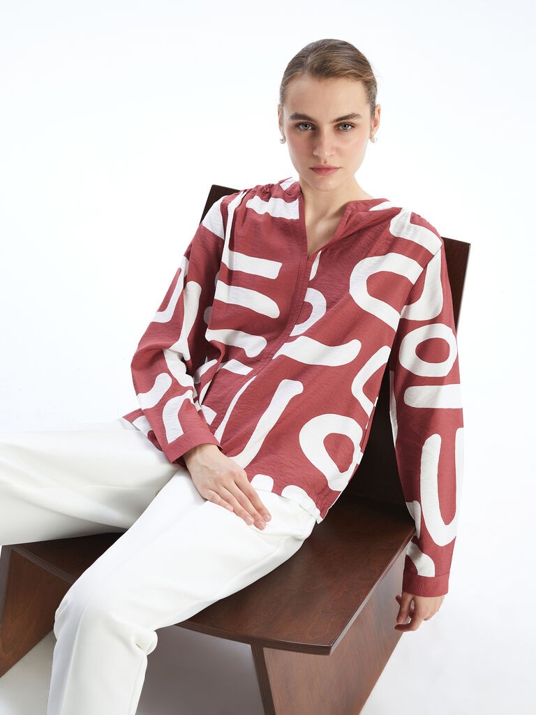 LC Waikiki Ženska bluza S5EH87Z8-LTQ, Crvena