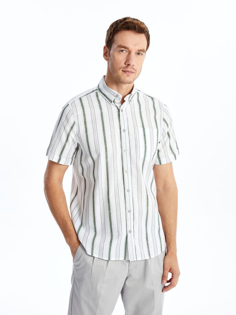 LC Waikiki Muška košulja S4NO92Z8-LFT, Zeleni
