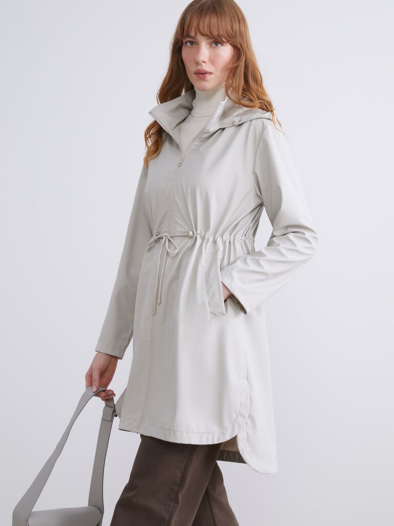 LC Waikiki Ženski mantil W52008Z8-CSW, Sivi