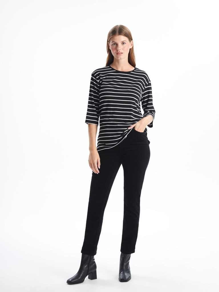 LC Waikiki Ženske pantalone W4DO02Z8-CVL, Crne