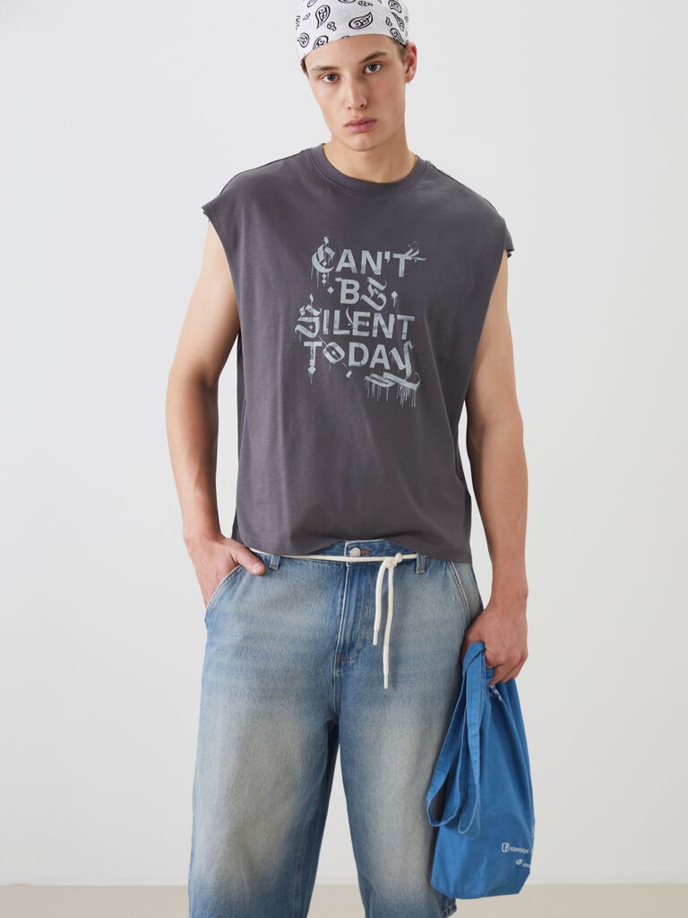 LC Waikiki Muška Majica bez rukava S5J251Z8-EXQ, Siva