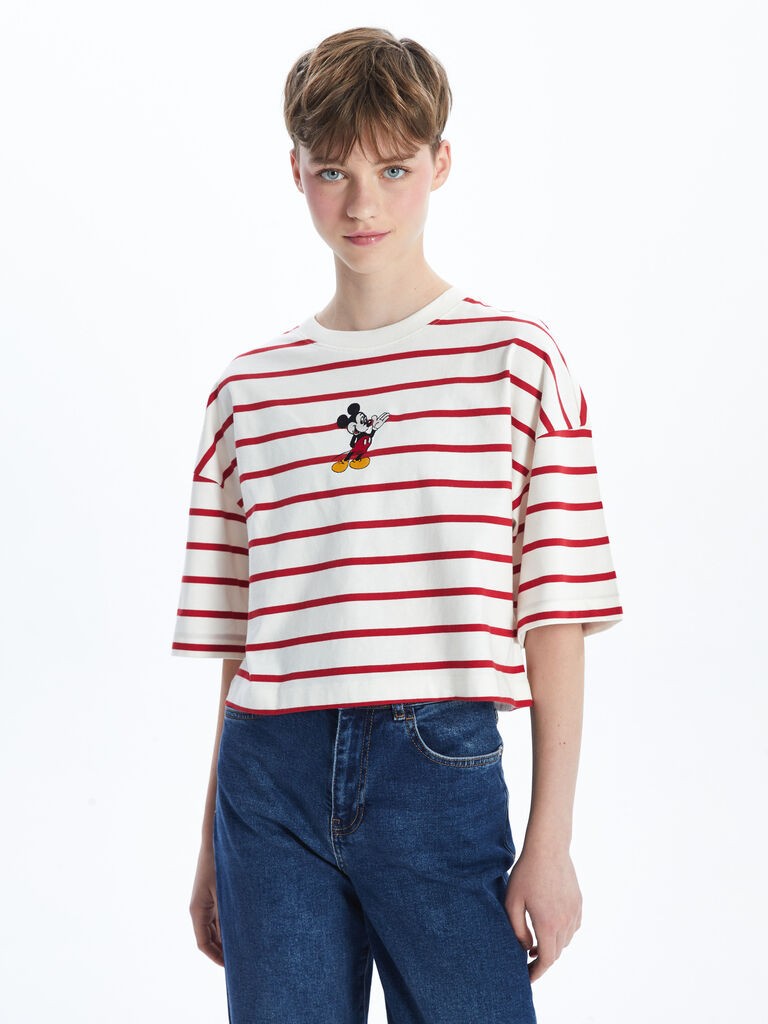 LC Waikiki Ženski Crop Top S5DO23Z8-LJE, Crveni