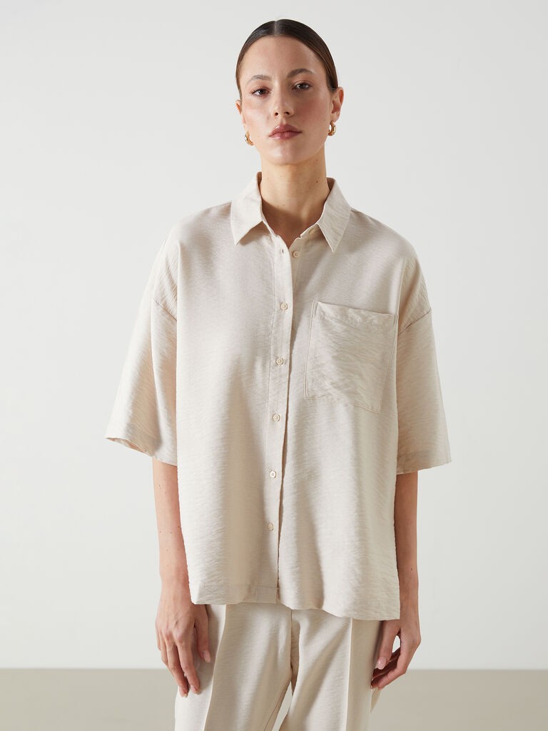 LC Waikiki Ženska košulja S5G190Z8-DWR, Bež