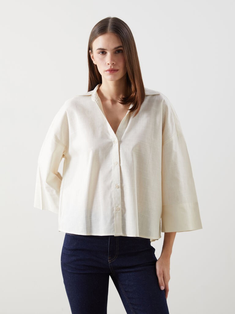 LC Waikiki Ženska košulja S5GM77Z8-FTV, Bež