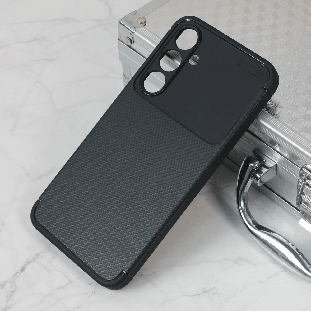 Maska za mobilni telefon Samsung Galaxy A35 5G DEFENDER CARBON, Crna