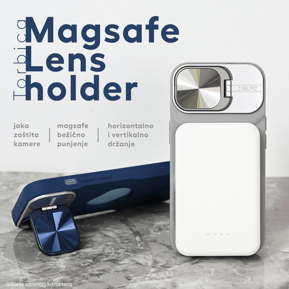 Maska za mobilni telefon iPhone 15 LENS HOLDER, Magsafe, Narandžasta
