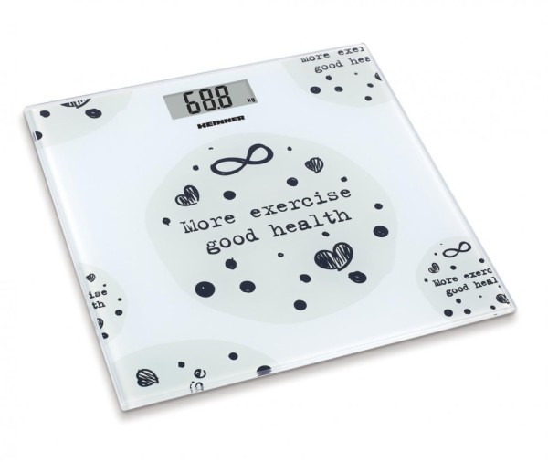 HEINNER Personalna vaga HBS-150MSJ, Staklo, Bela