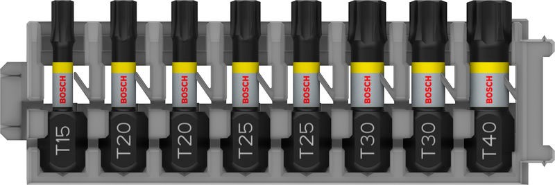 Bosch Nastavci za odvijače Torx T15-T40 25 mm 2608522322, 8 komada