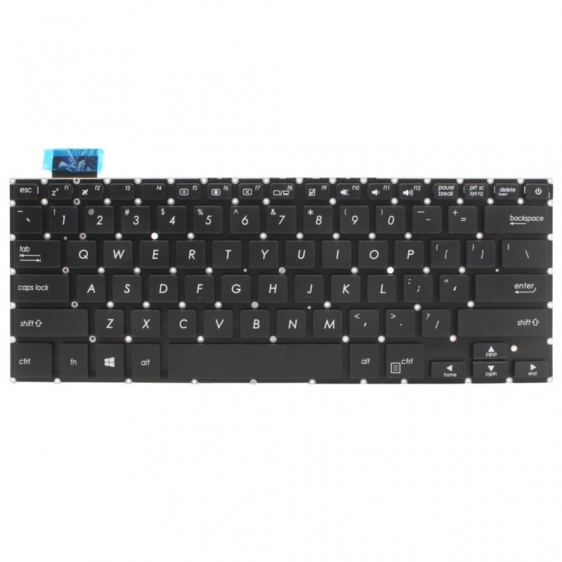 Asus Tastatura X410 QWERTY, Membranska, Crna
