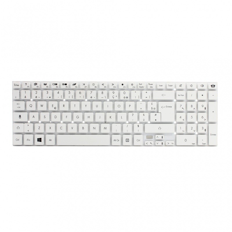 Tastatura za laptop Gateway NV52L/NV55S/NV57, Bela