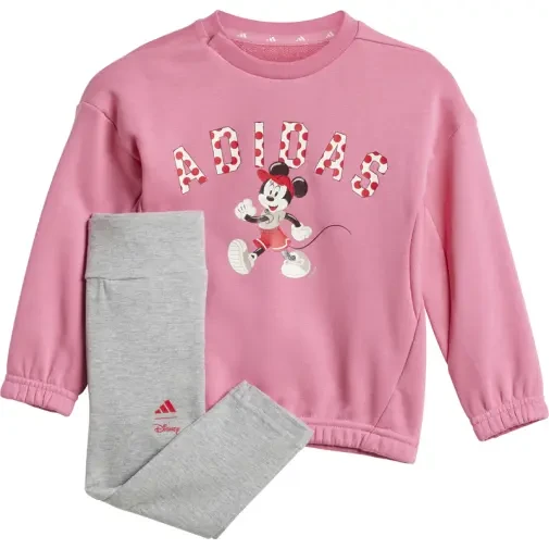 Adidas Komplet za bebe Disney Minnie Mouse, Roze-sivi