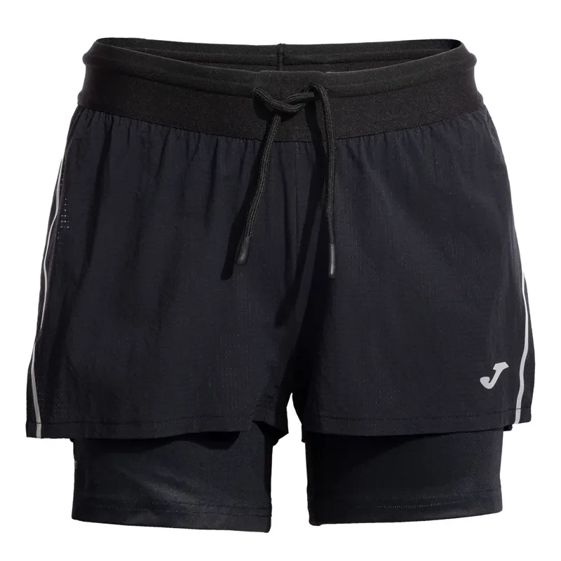 Joma Ženski šorc Running night, Crni