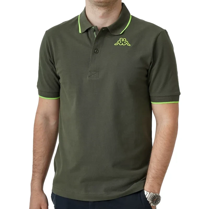 Kappa Muška polo majica Logo Flus, Maslinasta