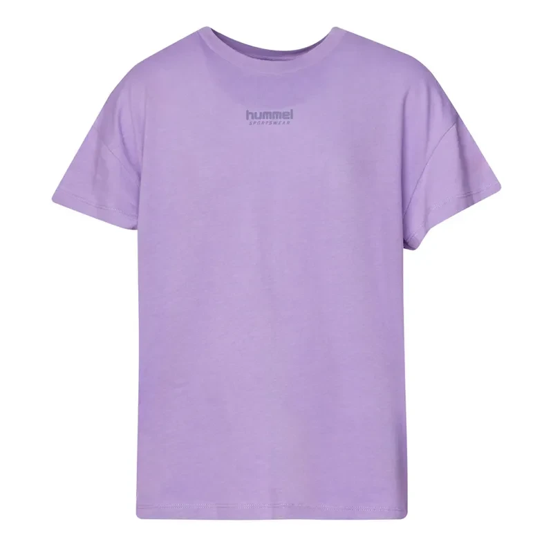 Hummel Majica za devojčice Hmlpeter Oversize, Ljubičasta