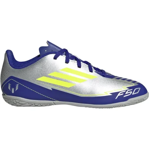 Adidas Patike za dečake F50 Club IN J Messi, Srebrno-plave