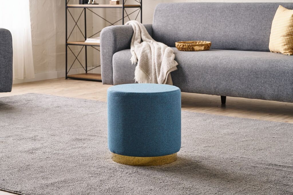 Atelier del Sofa Tabure Bodrum, O40x40cm, Plavi