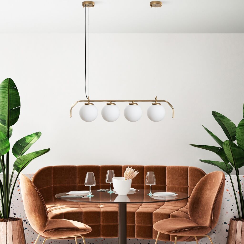 Opviq Luster Antler-13827, 15cm, IP20, Belo-zlatne boje