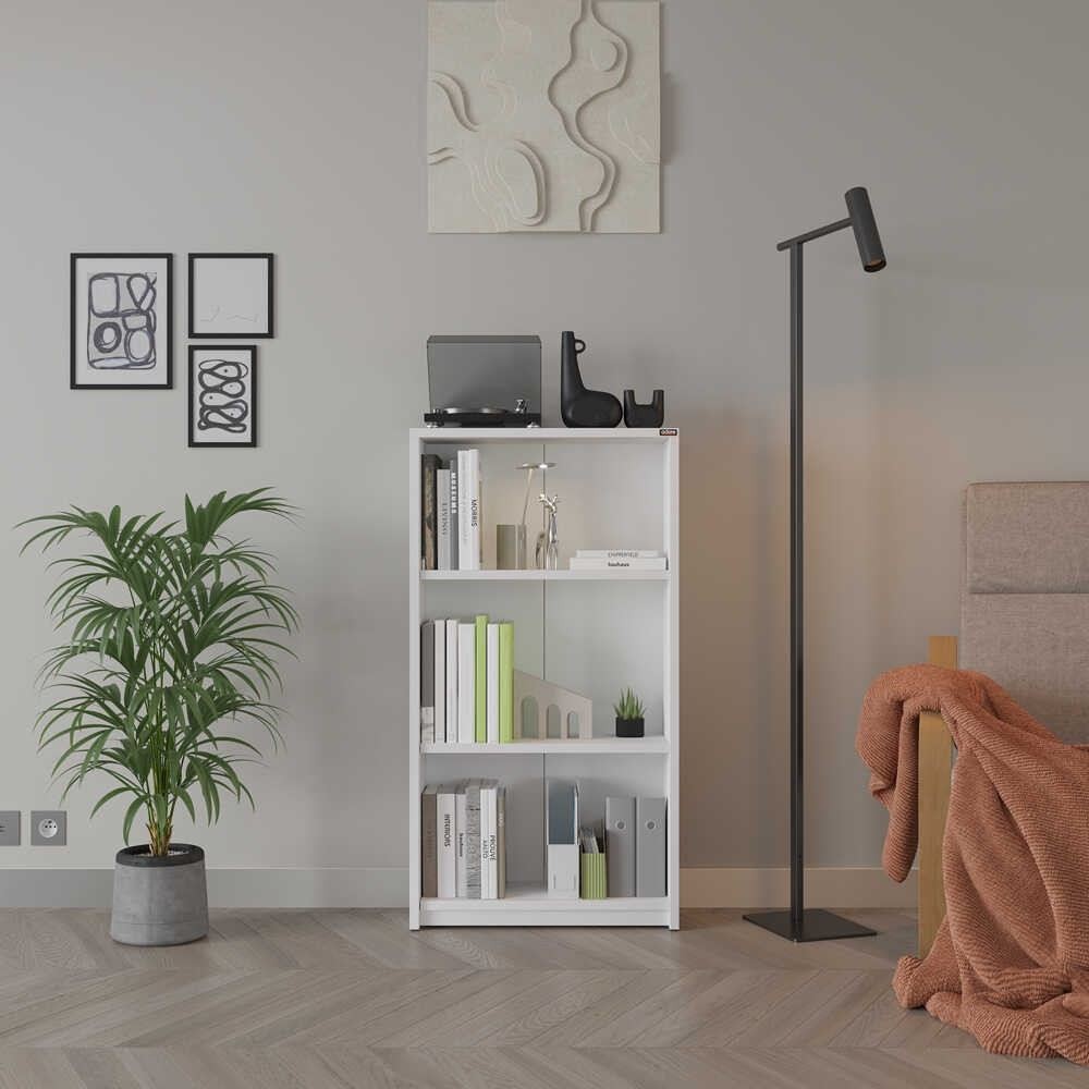 Hanah Home Polica za knjige Ktp-130-Bb-1, 58x106x23 cm, Bela