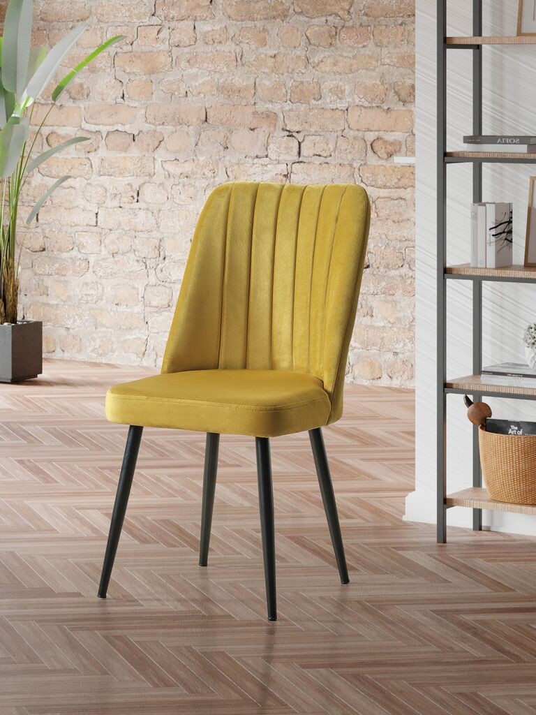 Hanah Home Set stolica Vega, 46x92x45 cm, 4 komada, Žute