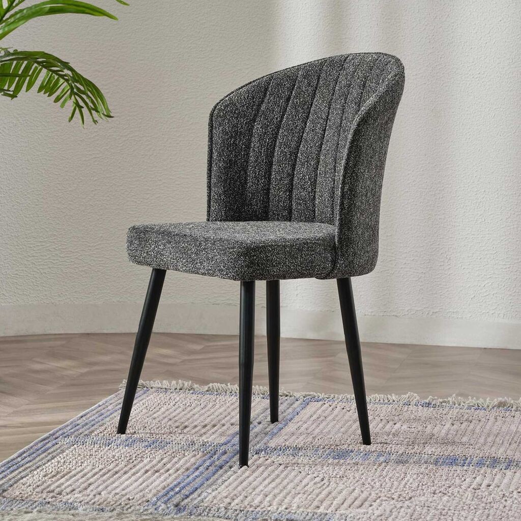 Hanah Home Set stolica Rubi, 52x85x42 cm, 2 komada, Antracit