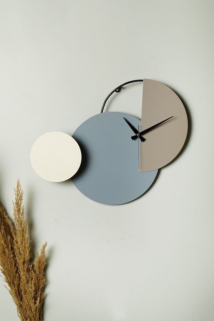 Wallity Zidni sat Myk2097-20, 47x31 cm, Plavo-bež