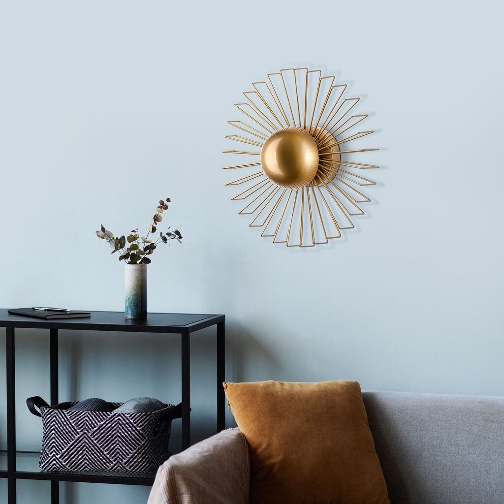 Opviq Zidna lampa Kaya-15231, 45x45x18cm, IP20, Zlatna boje