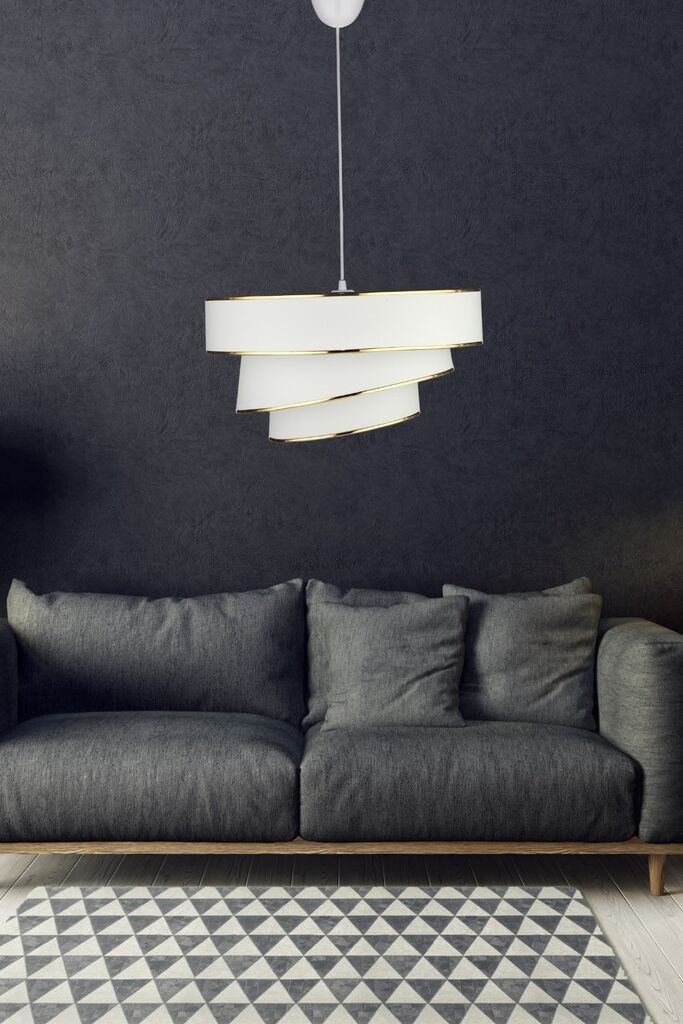 Opviq Luster KS-2001, 40cm, IP20, Belo-zlatne boje