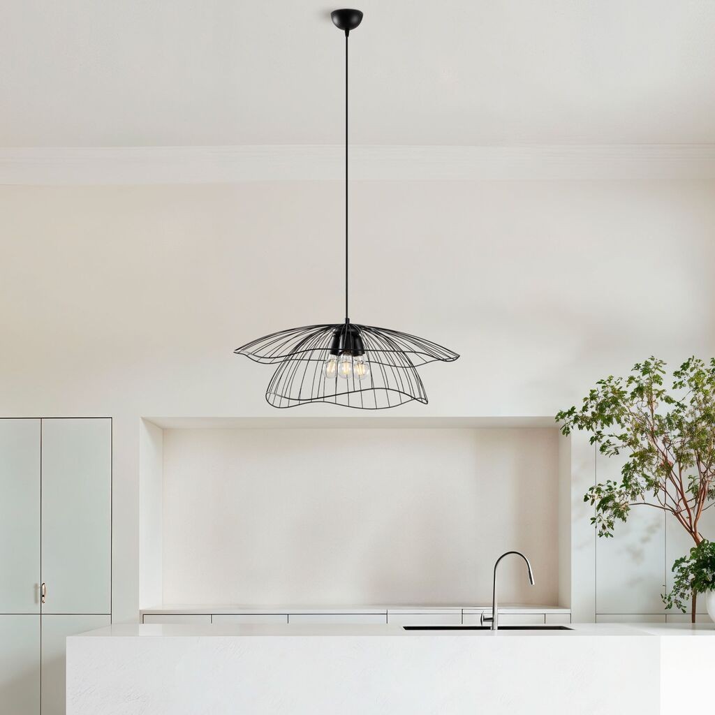 Opviq Luster Mantar-6500-3, 70x70x124cm, IP20, Crni