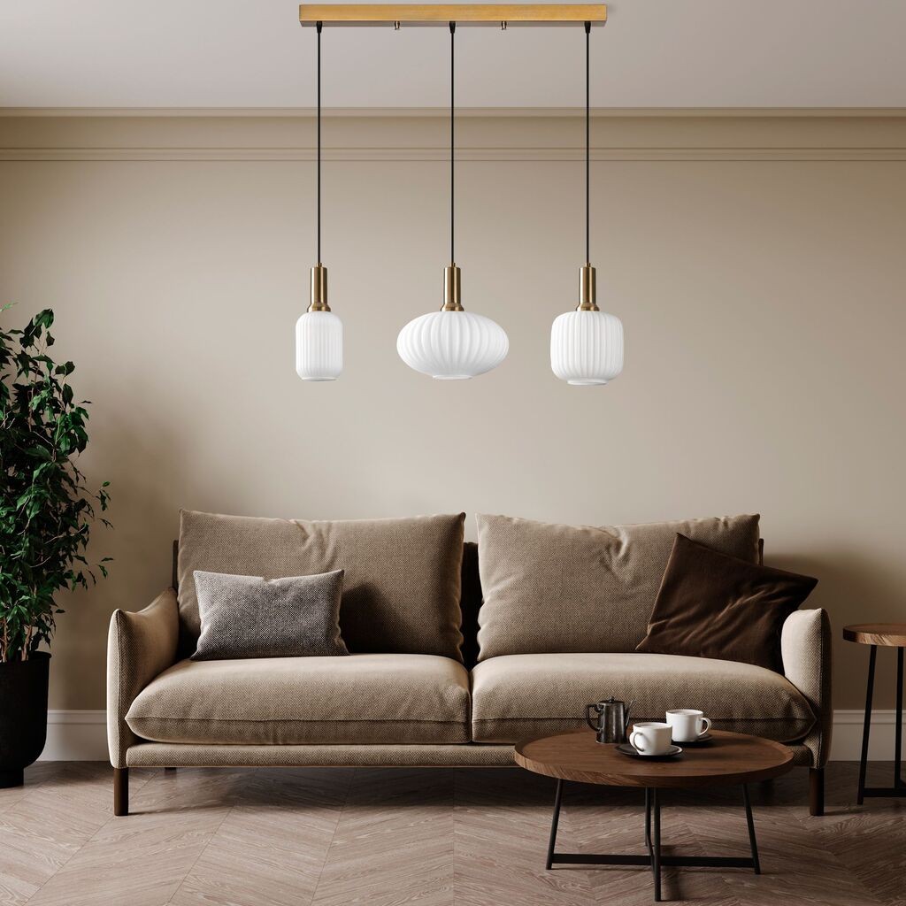 Opviq Luster Asker-15196, 87x30x130cm, IP20, Belo-zlatne boje