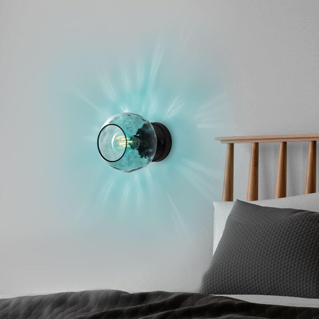 Opviq Zidna lampa Benek-15-14392, 15x18x15cm, IP20, Crna