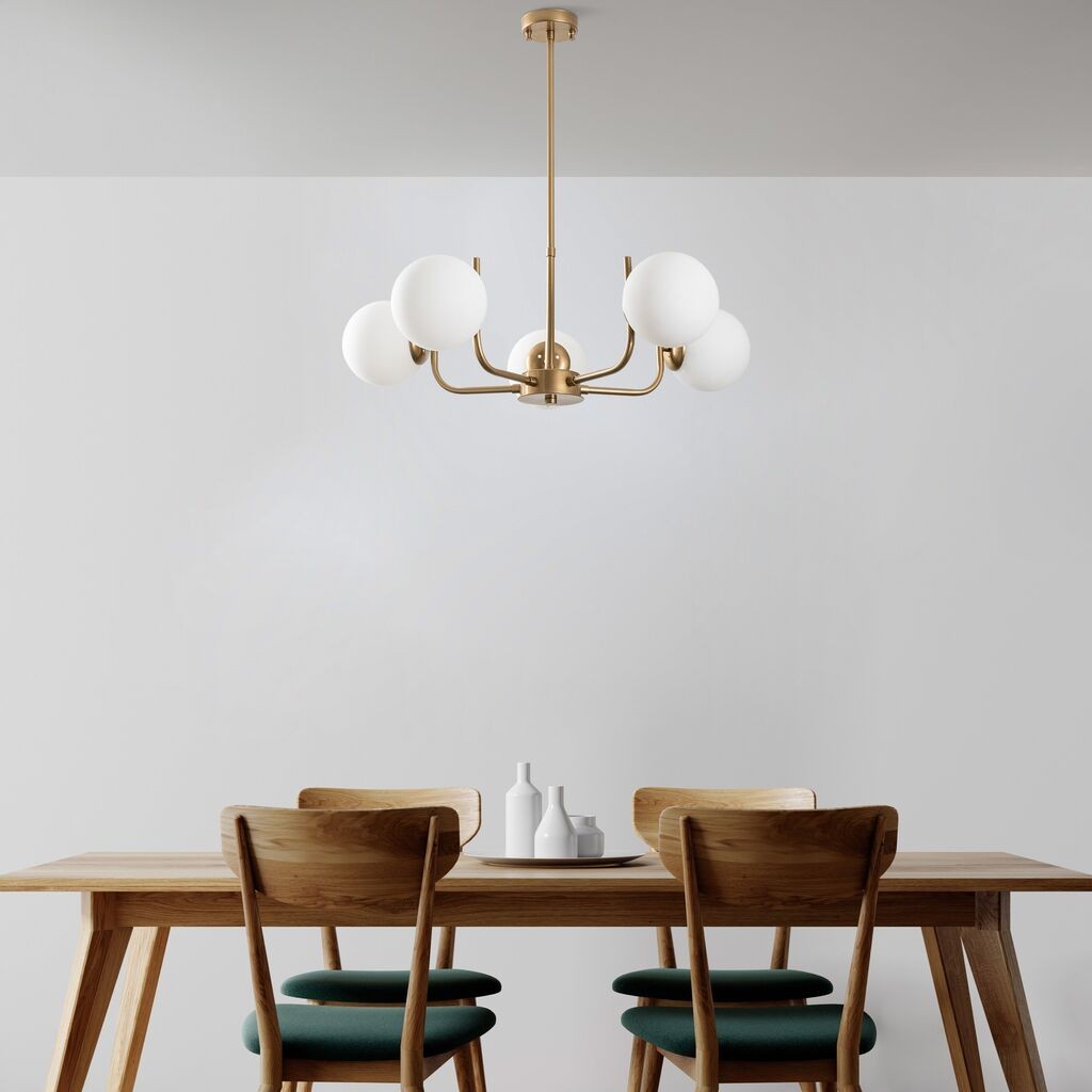 Opviq Luster Antler-13773, 69cm, IP20, Zlatno-bele boje