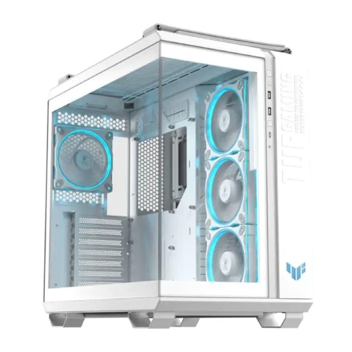ASUS Gaming kućište GT502 HORIZON TG, Midi Tower, Bez napajanja, ARGB WHITE TUF, Belo
