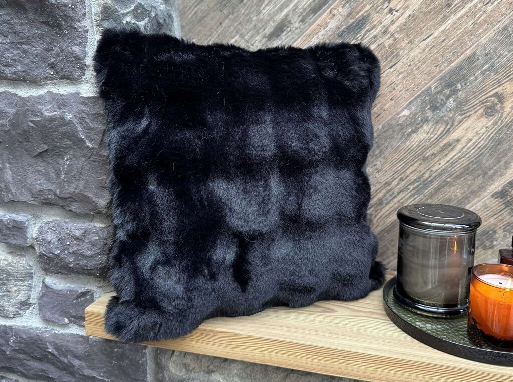 Aberto Design Dekorativna jastučnica Bubble, 50 x 50 cm, Crna