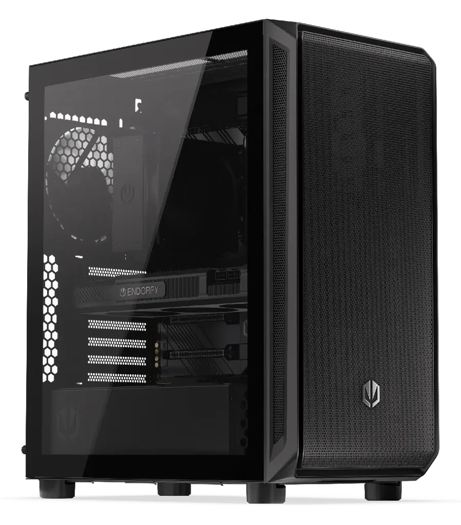 ENDORFY Gaming kućište Arx 500 Core, (EY2A016), Midi Tower, Bez napajanja, Crno