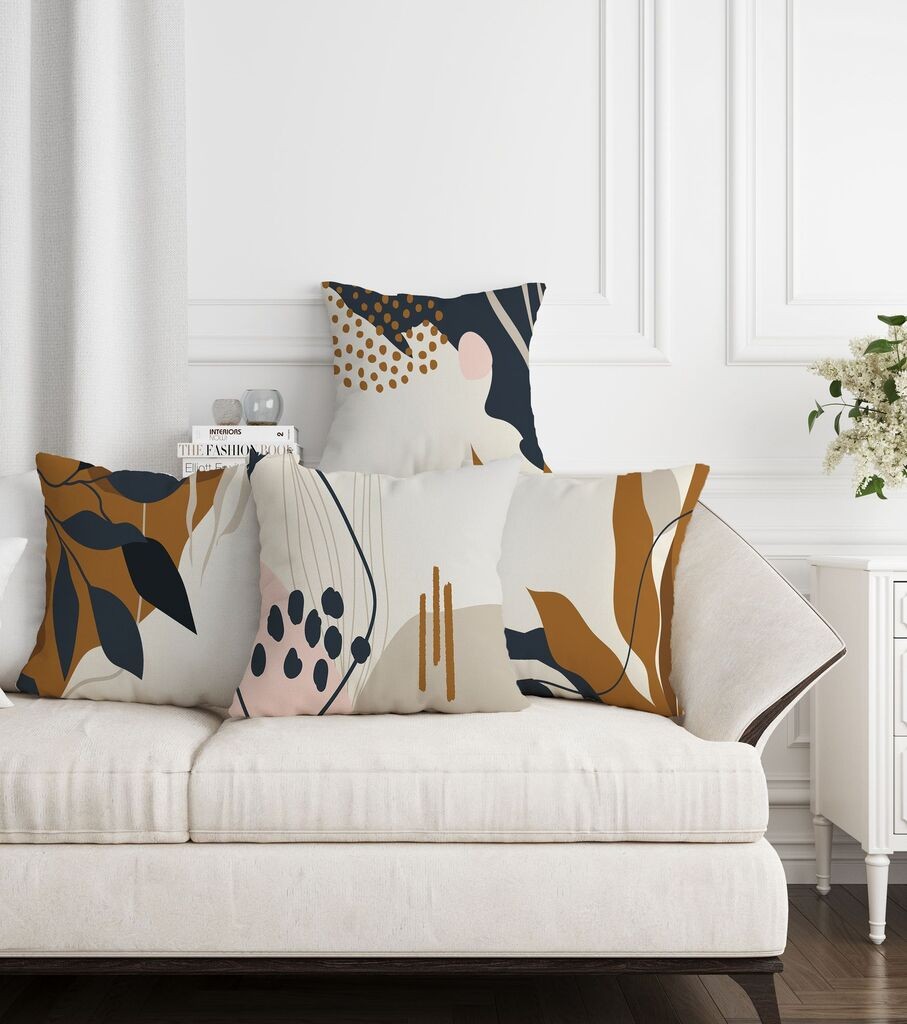 Aberto Design Set dekorativnih jastučnica ASR-plw4-18, 43 x 43 cm, 4 komada, Višebojne