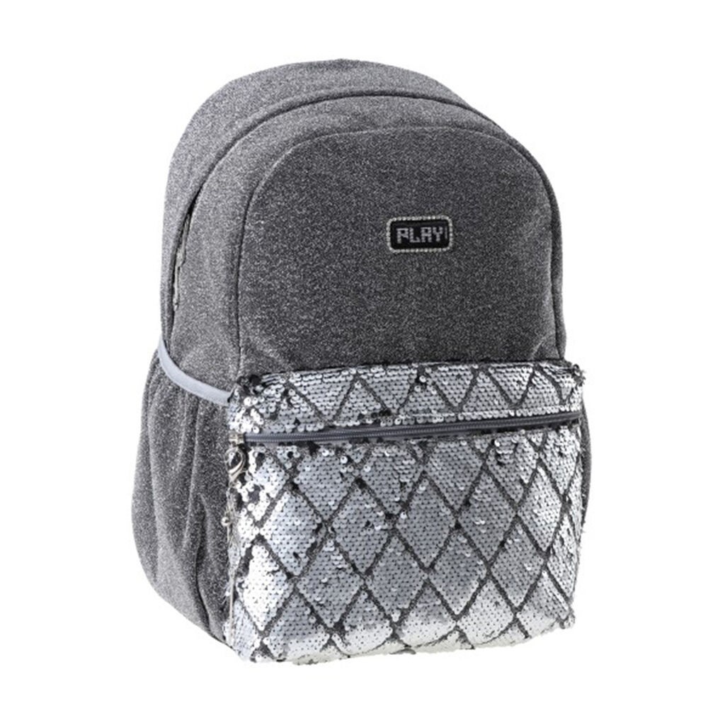 Play Školski ranac Grey Pop fashion, 43x20x20cm, Tamnosivi