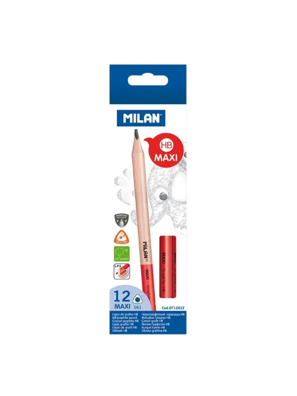 Milan Grafitna olovka Maxi 712612,  Hb 1/12